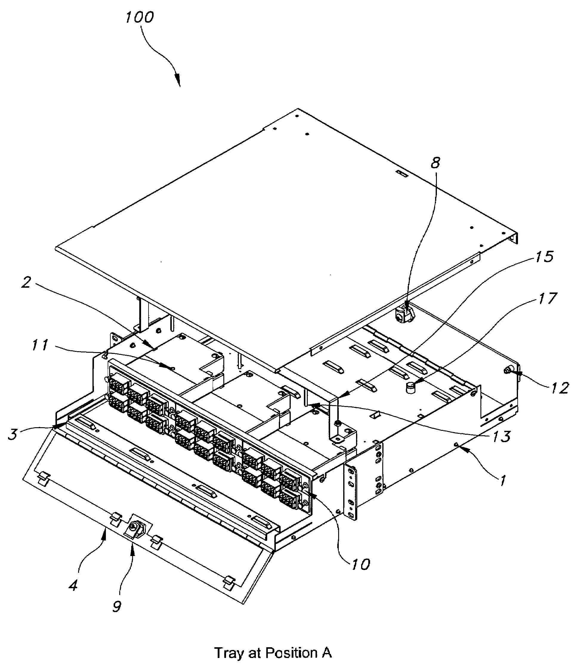 Secure fiber optic network cassette assembly