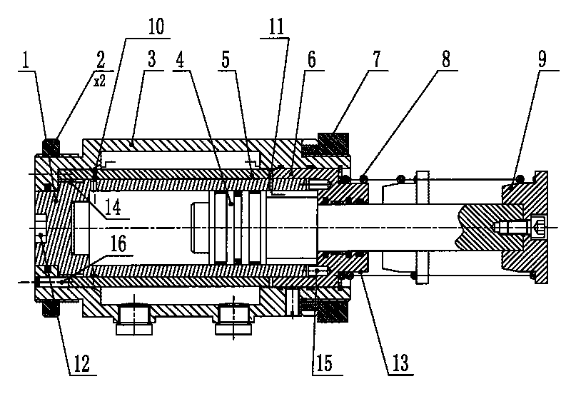 Low-speed bidirectional regulating hydraulic buffer