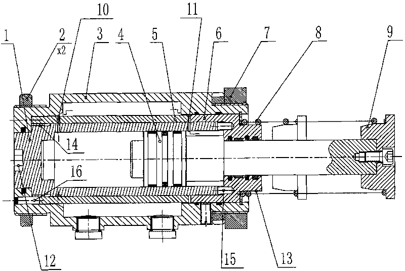 Low-speed bidirectional regulating hydraulic buffer