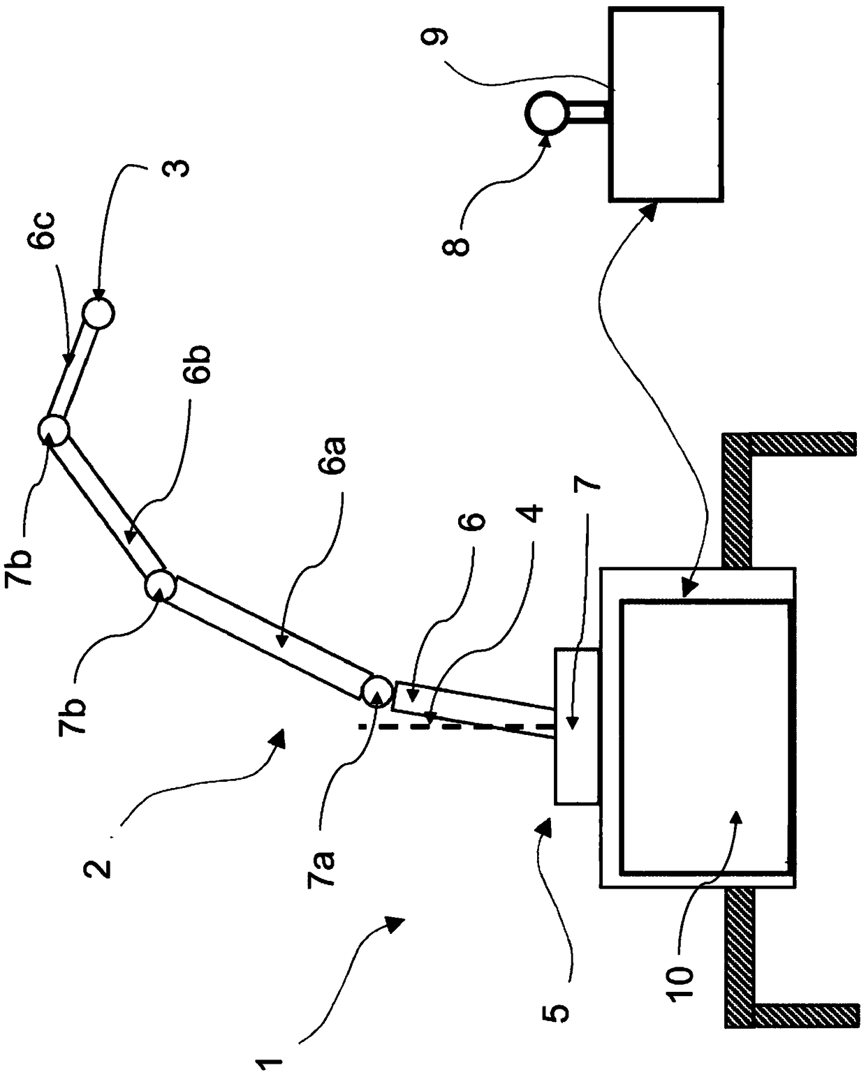 Large manipulator with decentralized hydraulic system