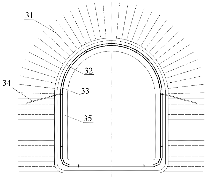 Tunnel type composite anchorage