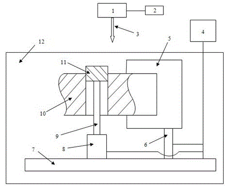 A method and device for underwater laser shock strengthening of prismatic shaped holes