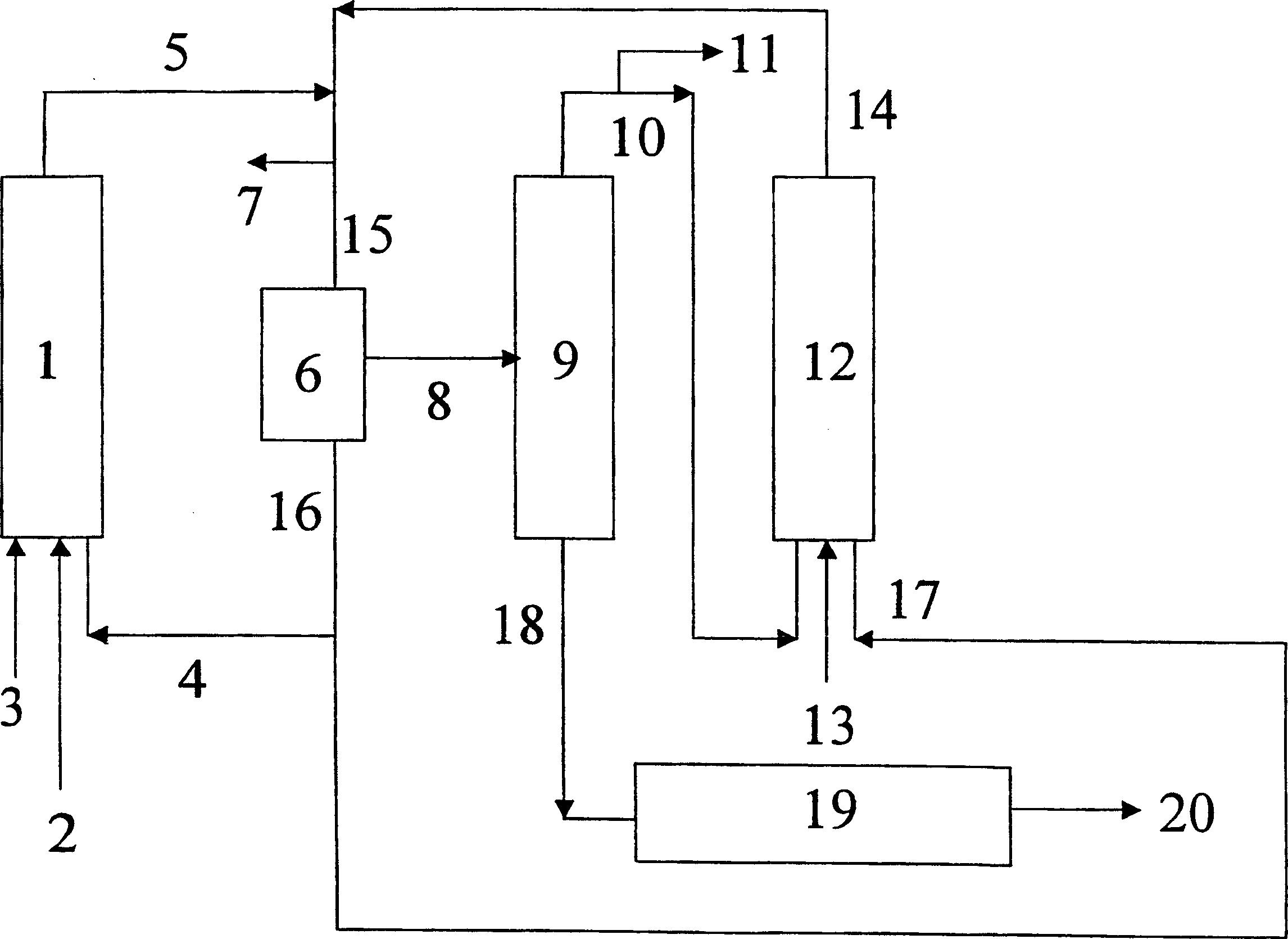 Multi-stage preparation process of carbonyl synthesizing aldehyde and/or alcohol