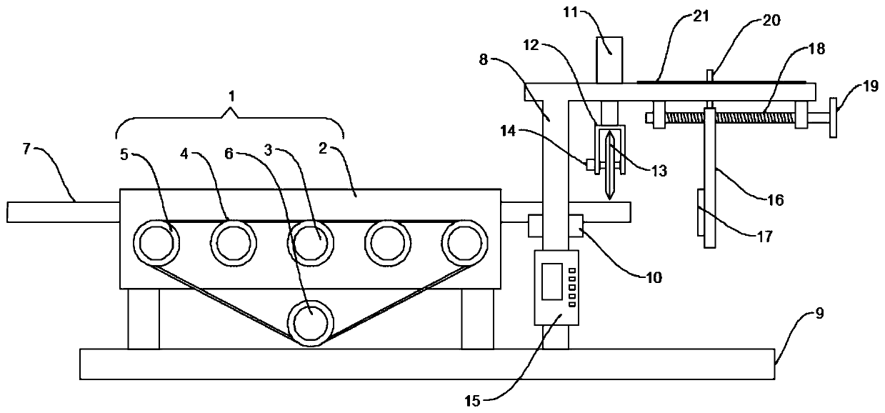 Cutting device for flush cut of plastic product