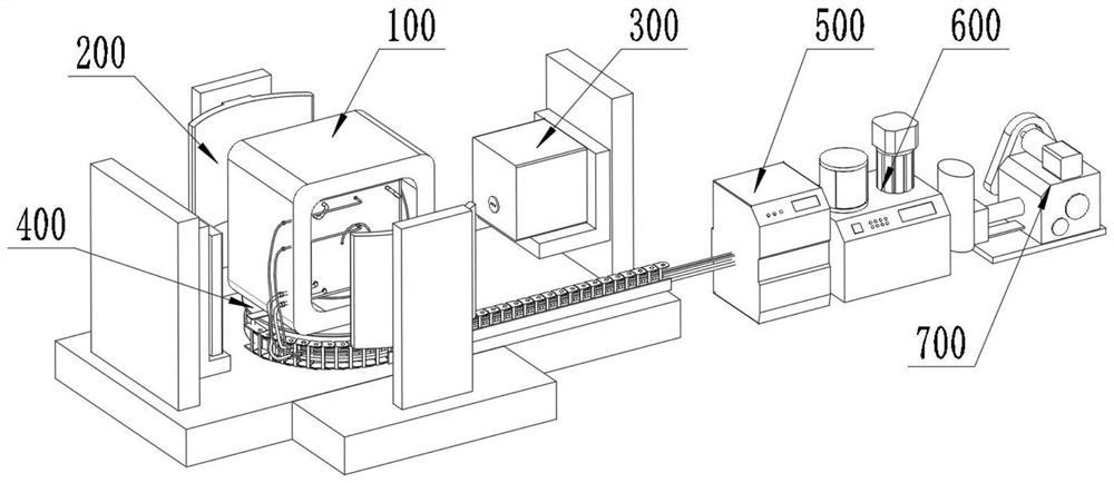 Visual test system for simulating grouting and seepage processes of fractured rock mass