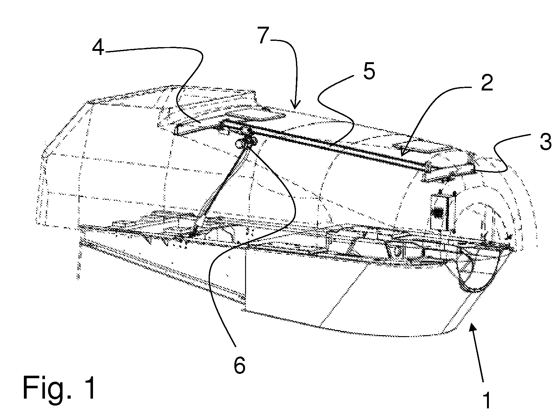 Nacelle travelling crane