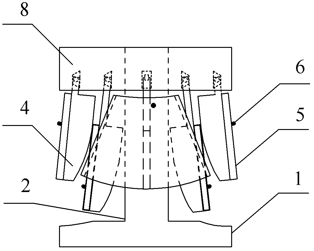 Contracting-expanding type earth-rock hybrid normal position mechanical property measuring device