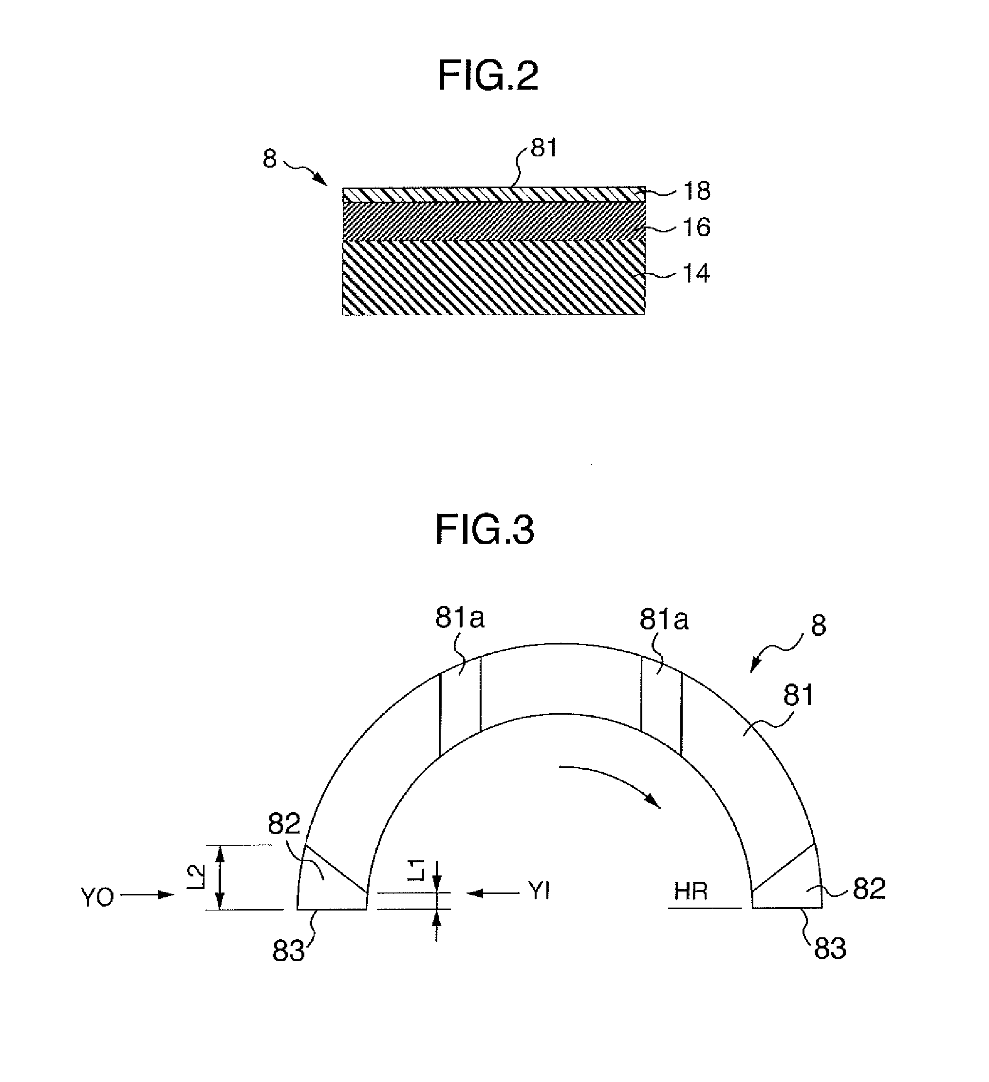 Half thrust bearing and bearing device using the same