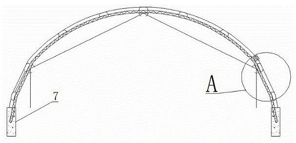 Novel main and sub arch single body steel frame greenhouse