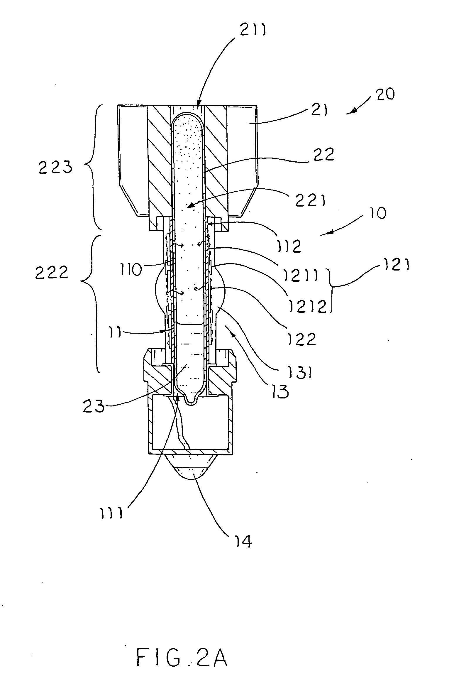 Light source with heat transfer arrangement