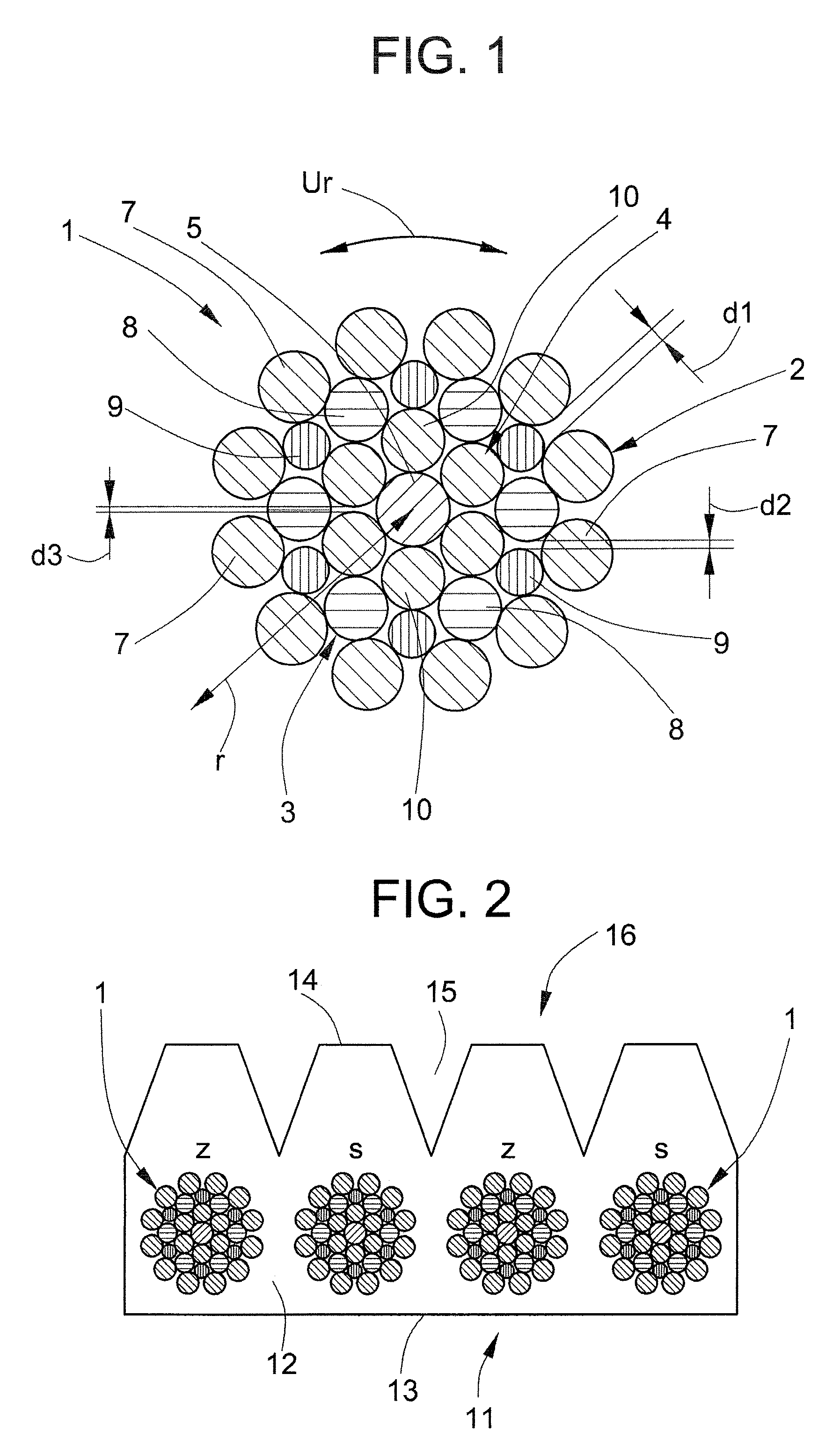 Flat-belt-like supporting and drive means with tensile carriers