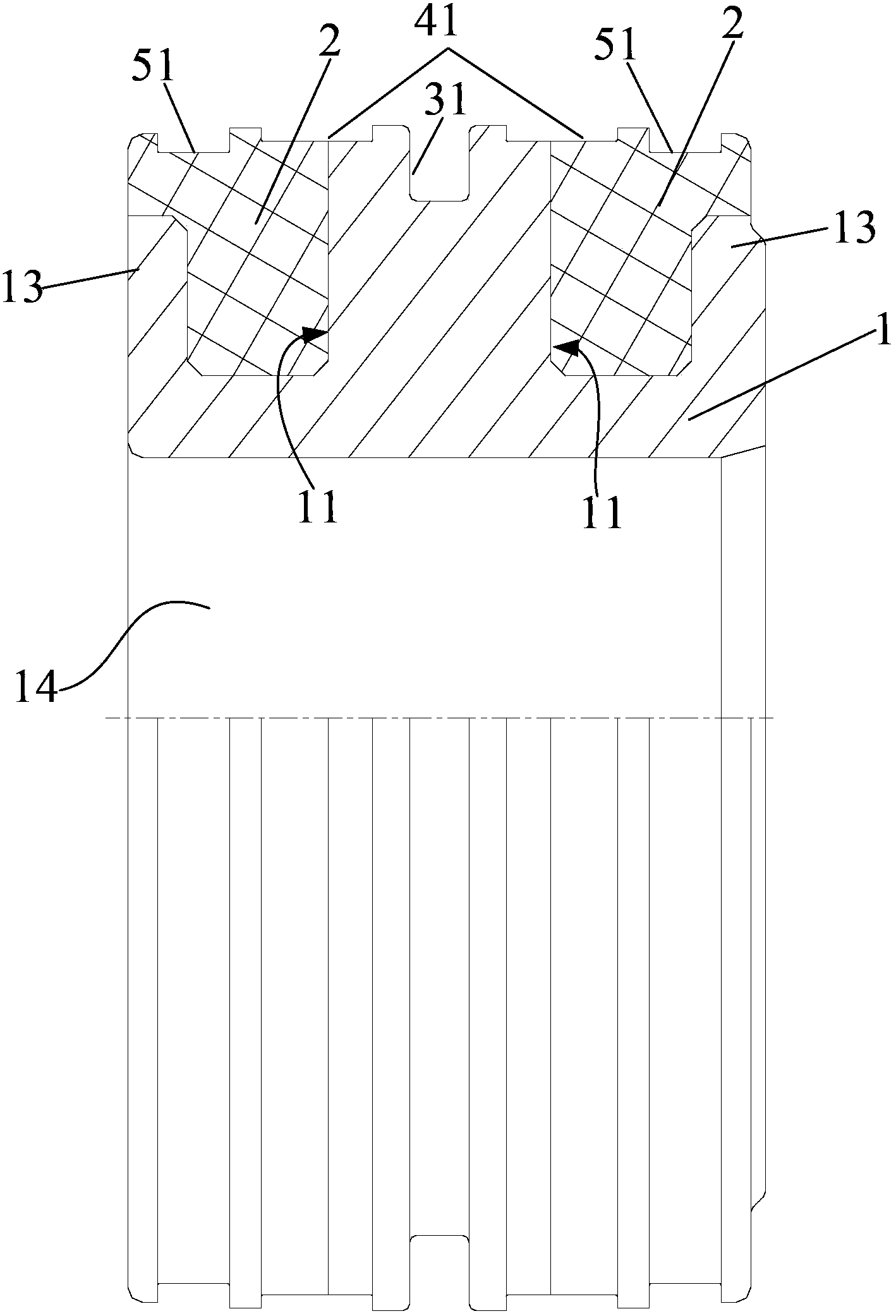 Piston body and hydraulic cylinder