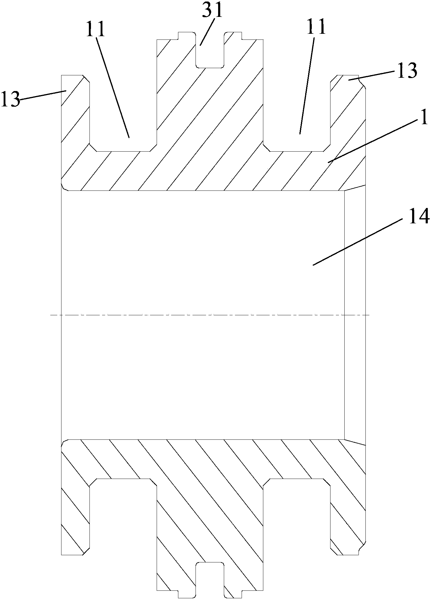 Piston body and hydraulic cylinder