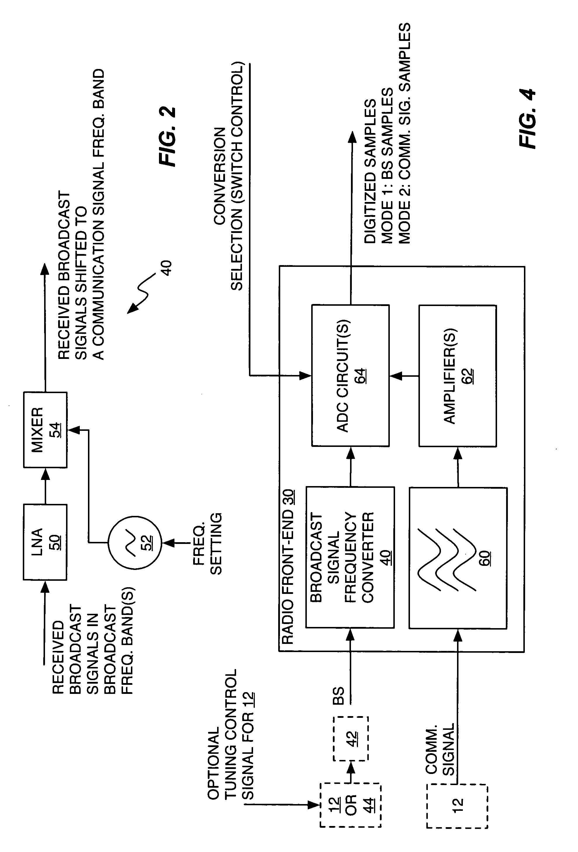 Low cost method for receiving broadcast channels with a cellular terminal