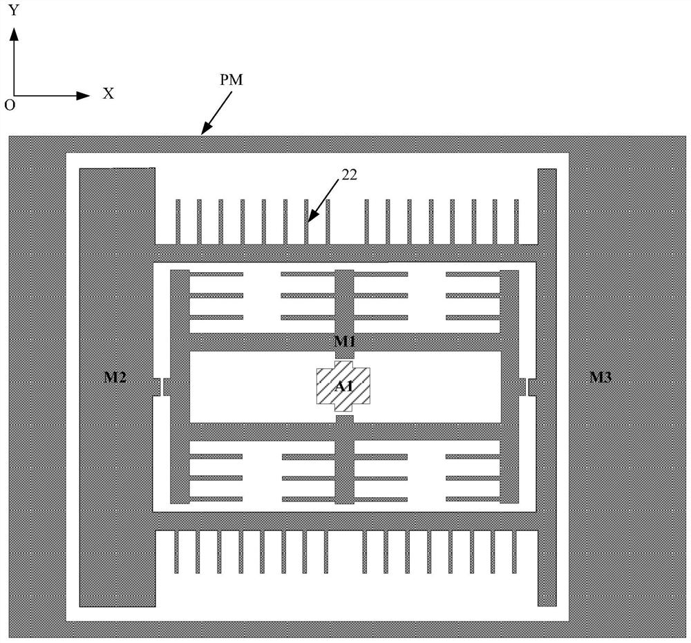 A three-axis capacitive accelerometer