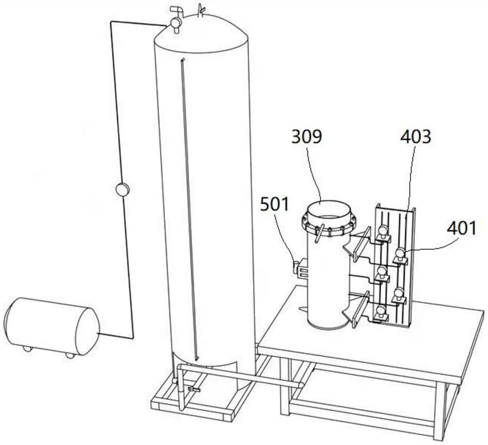 Multi-path dynamic water seepage erosion simulation test device considering disturbance and initial state