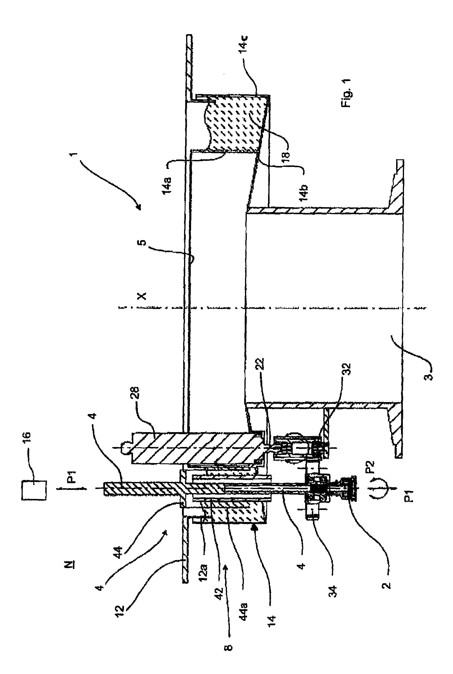 Closing device for containers having a sterile space