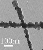 Method for preparing gallium nitride/zinc sulfide nano heterojunction by two-step method