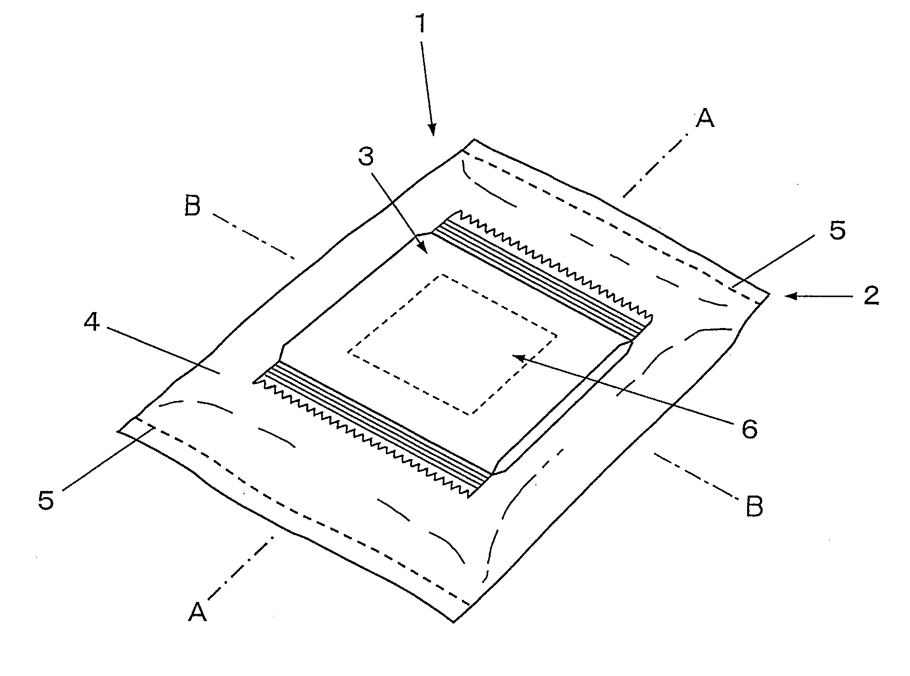 Individually packaged product comprising first individual package, second individual package and attached part