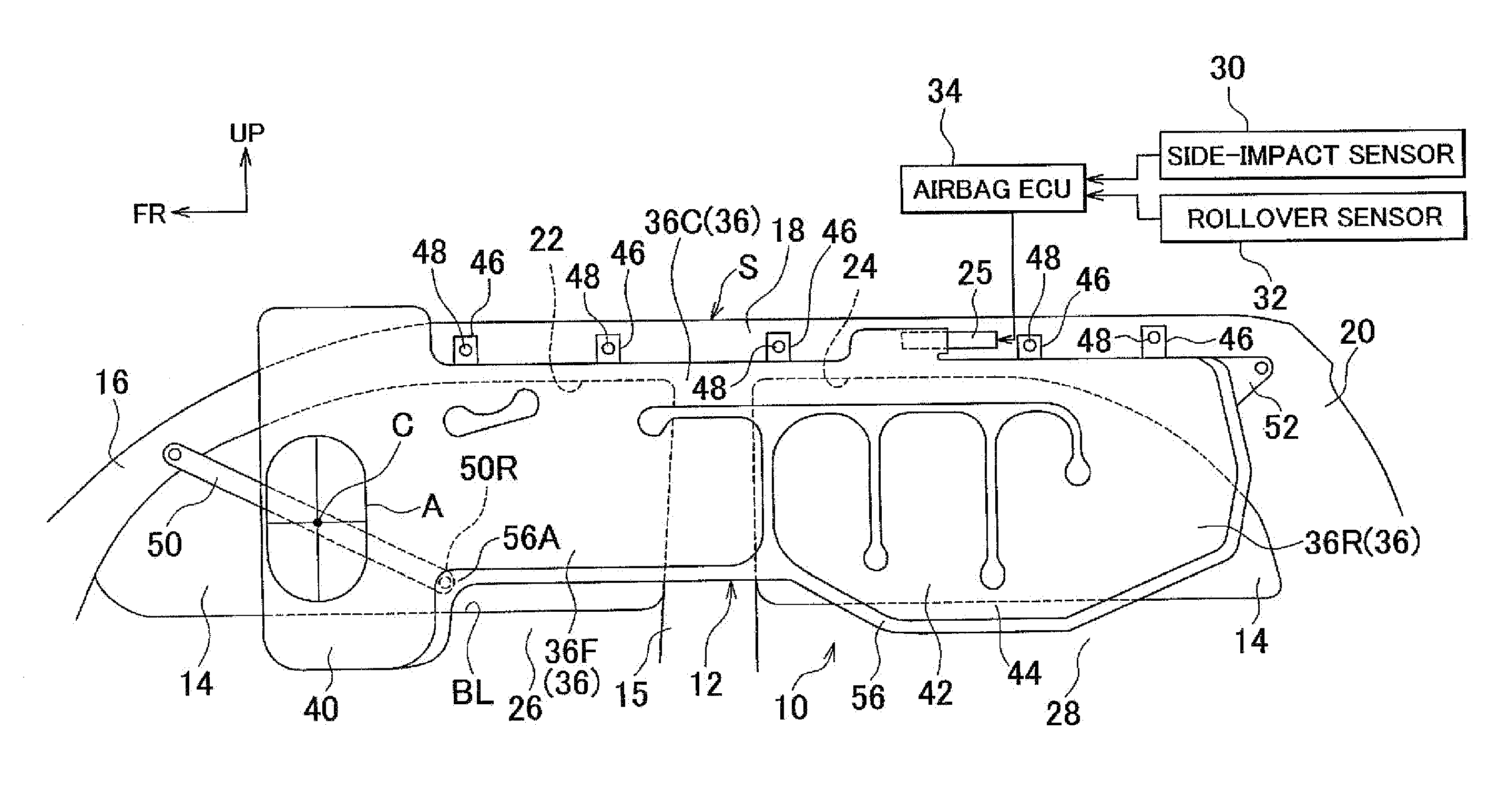 Curtain airbag system