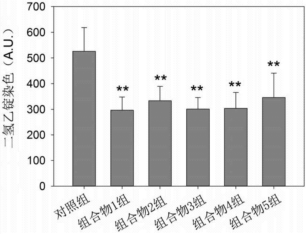 Antioxidant composition and preparation method and application thereof