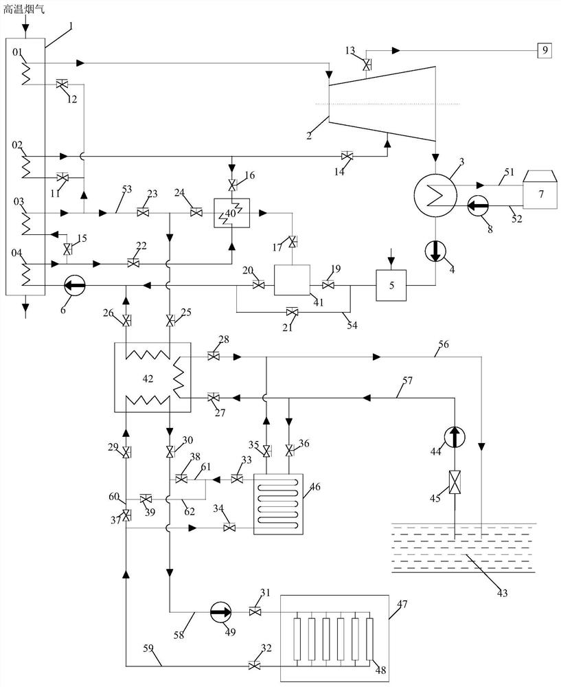 Combined cooling, heating and power system for data center cooling and control method thereof