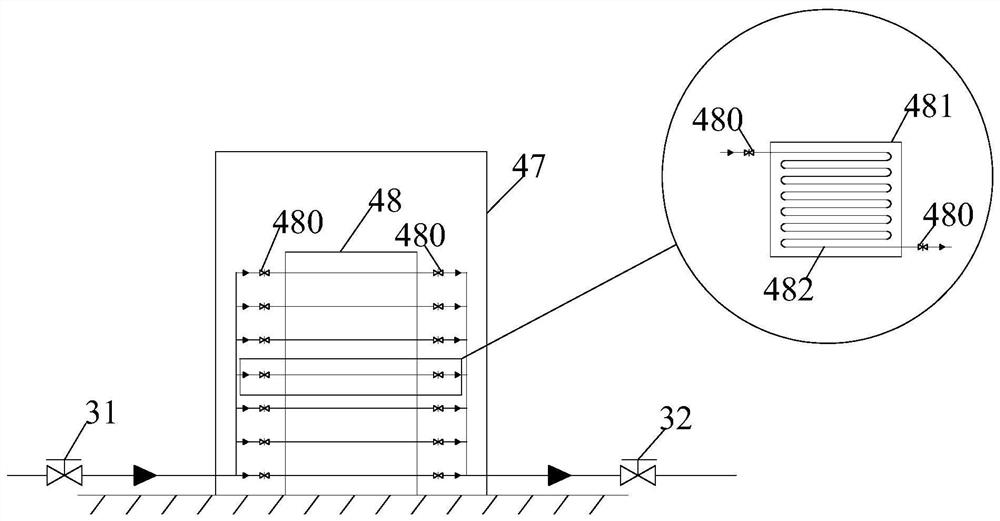 Combined cooling, heating and power system for data center cooling and control method thereof