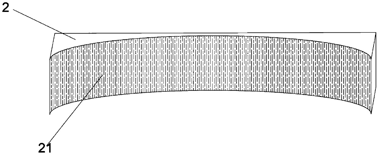 Side slope green covering structure and planting method