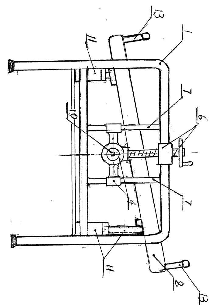 Multifunctional turn-over nursing bed