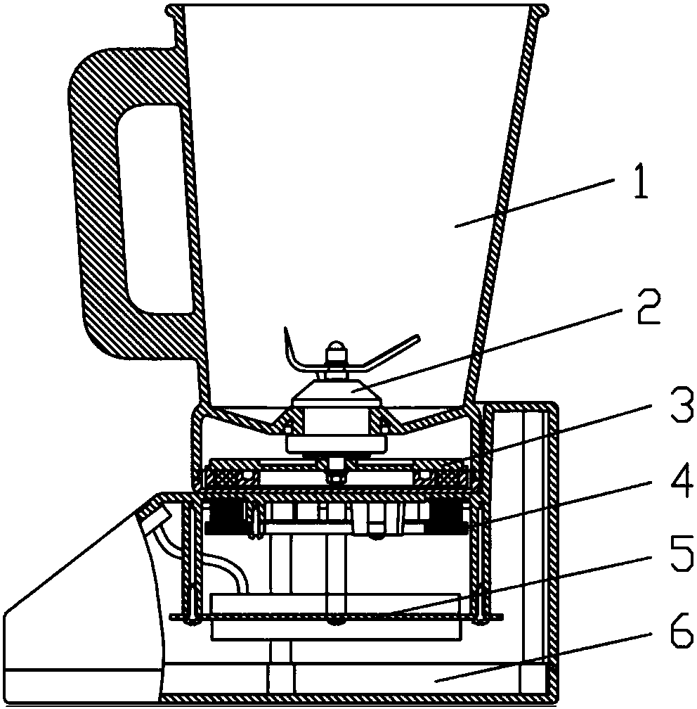 Planar separated motor applied to wall breaking machine