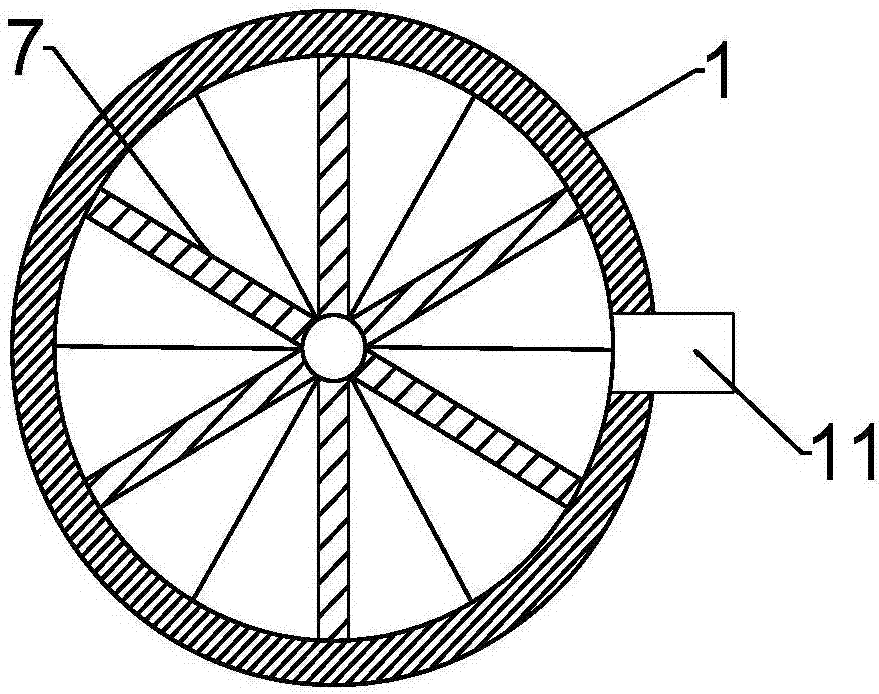 Stirring-type drying device for cereal