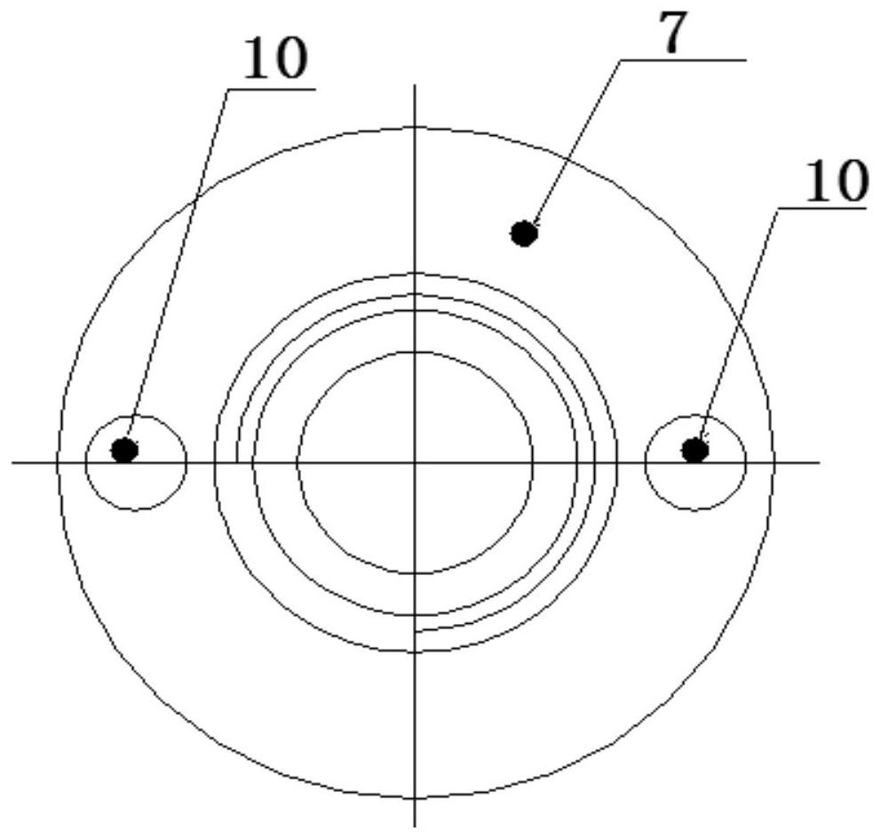 Integral type flat top plate structure of railway vehicle