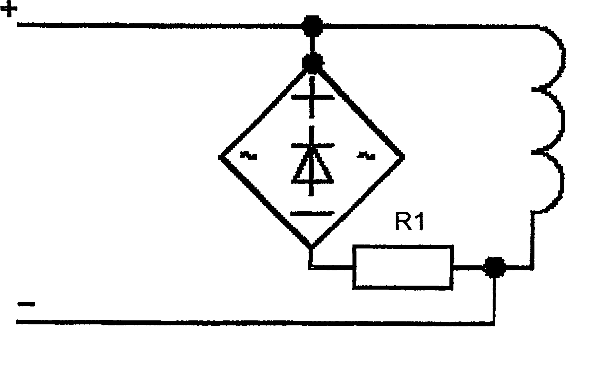 Guide-rail brake with electro-magnetic activation