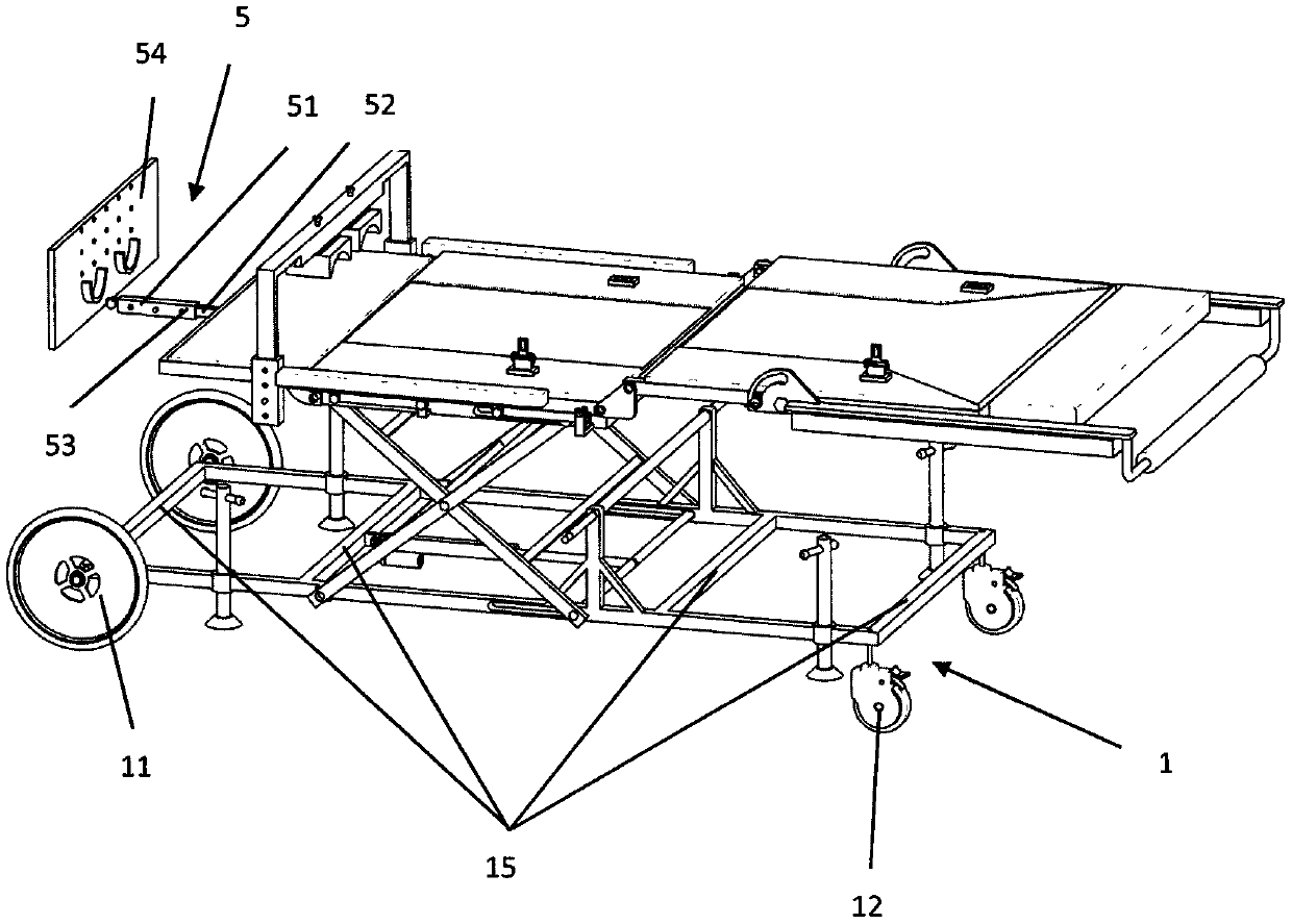 Multifunctional rehabilitation training bed used for paralytics