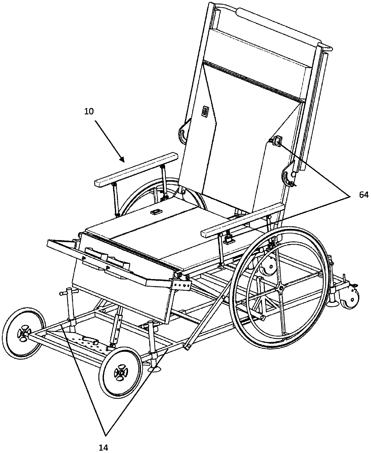 Multifunctional rehabilitation training bed used for paralytics