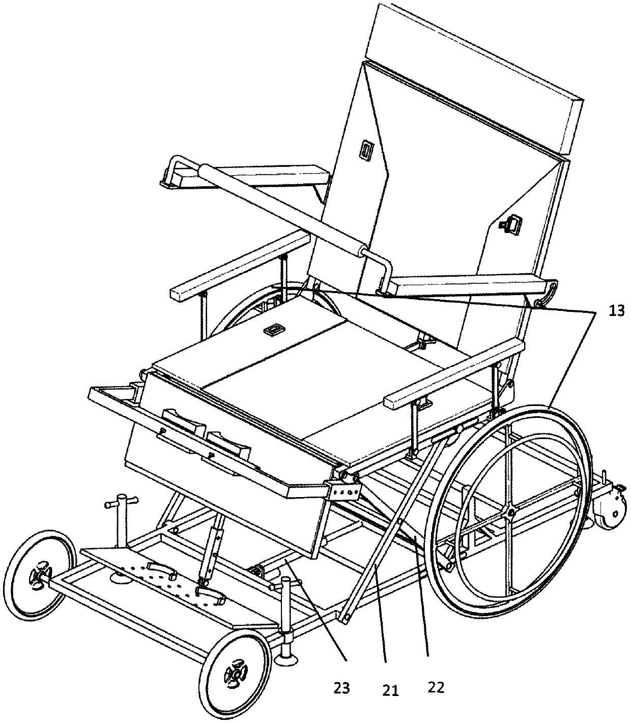 Multifunctional rehabilitation training bed used for paralytics