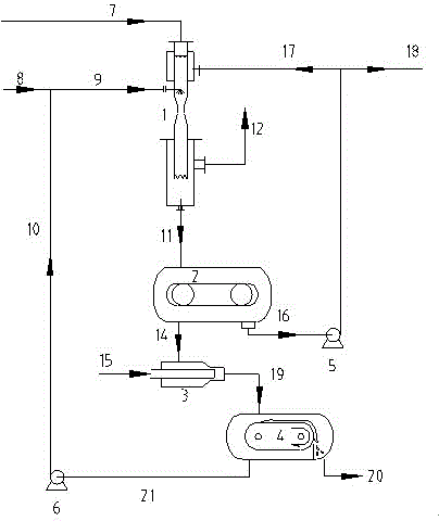 Method and apparatus for producing solid sodium bicarbonate by using acidic gas