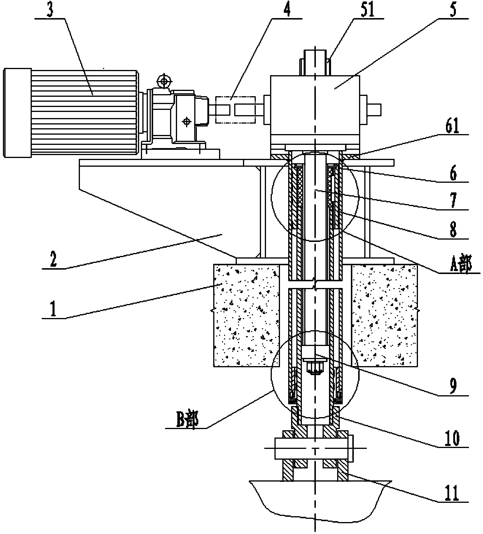 Screw transmission hoist with cylinder body and push rod