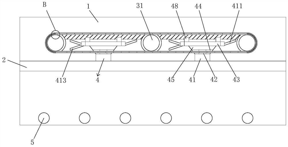 Energy-saving conveying device based on reduction of friction force