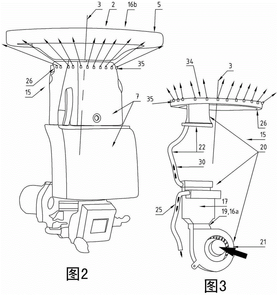 Heating and cooling device for handle, particularly steering mechanism