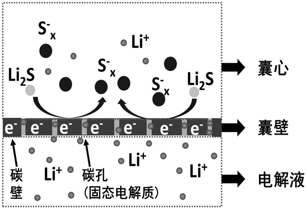 Micro-capsule-structured carbon-sulfur compound and preparation method and application thereof