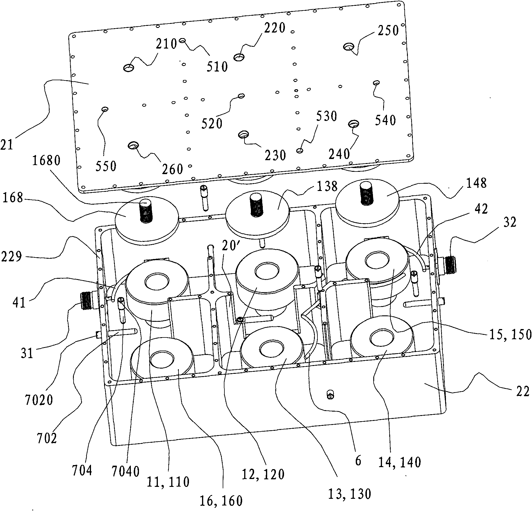 Cavity medium filter