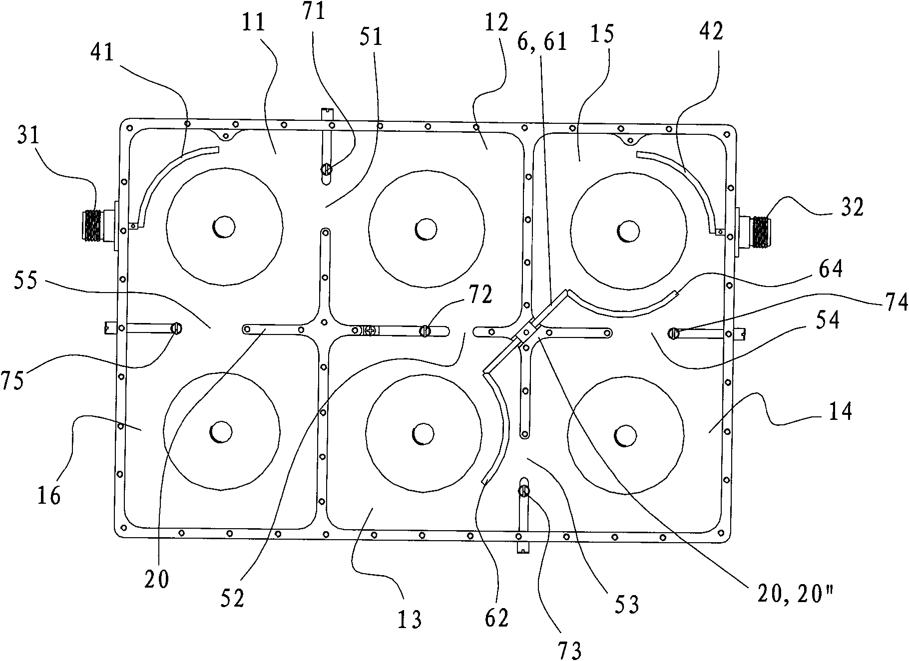 Cavity medium filter