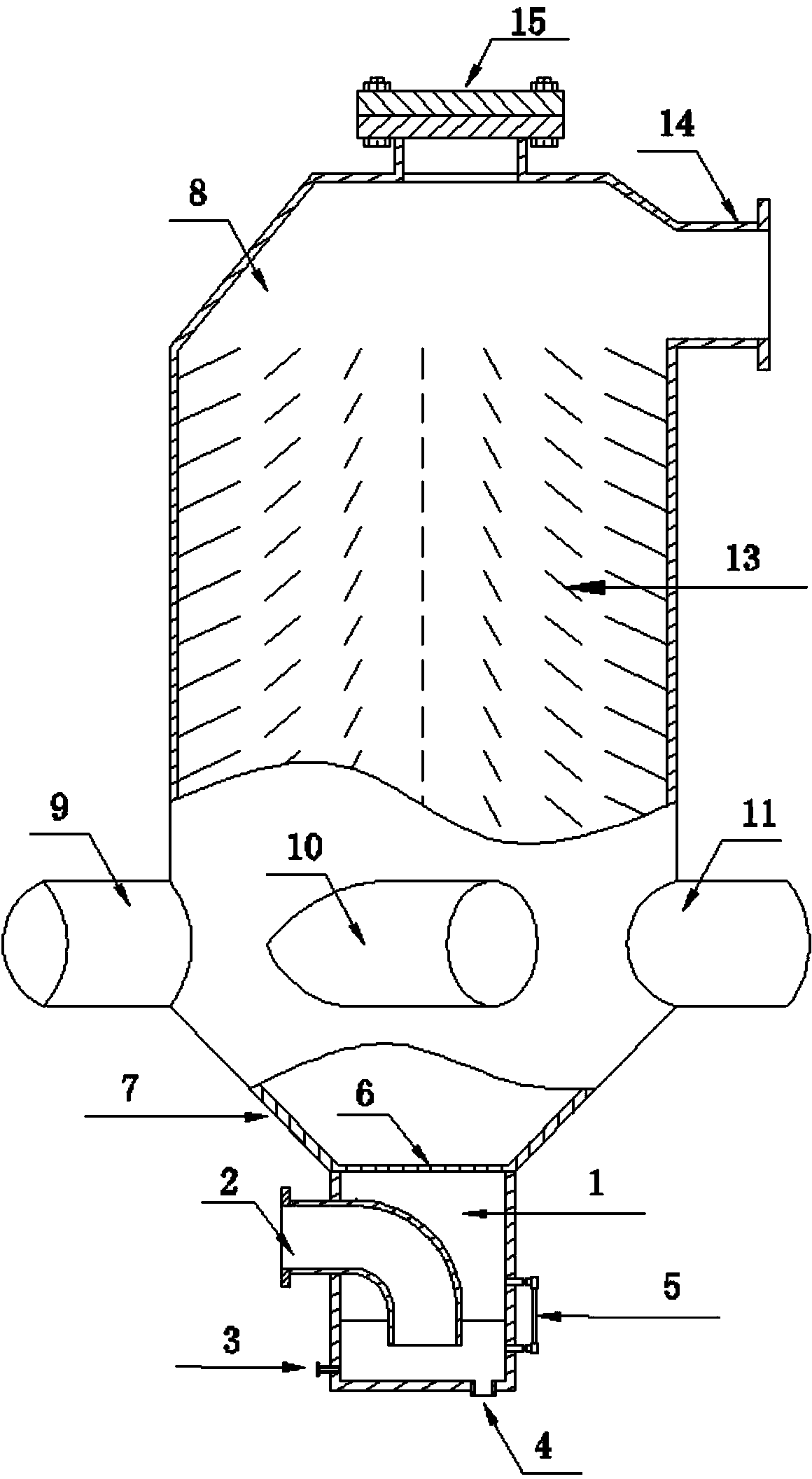 Water-fire resistant ventilation air methane mixing device