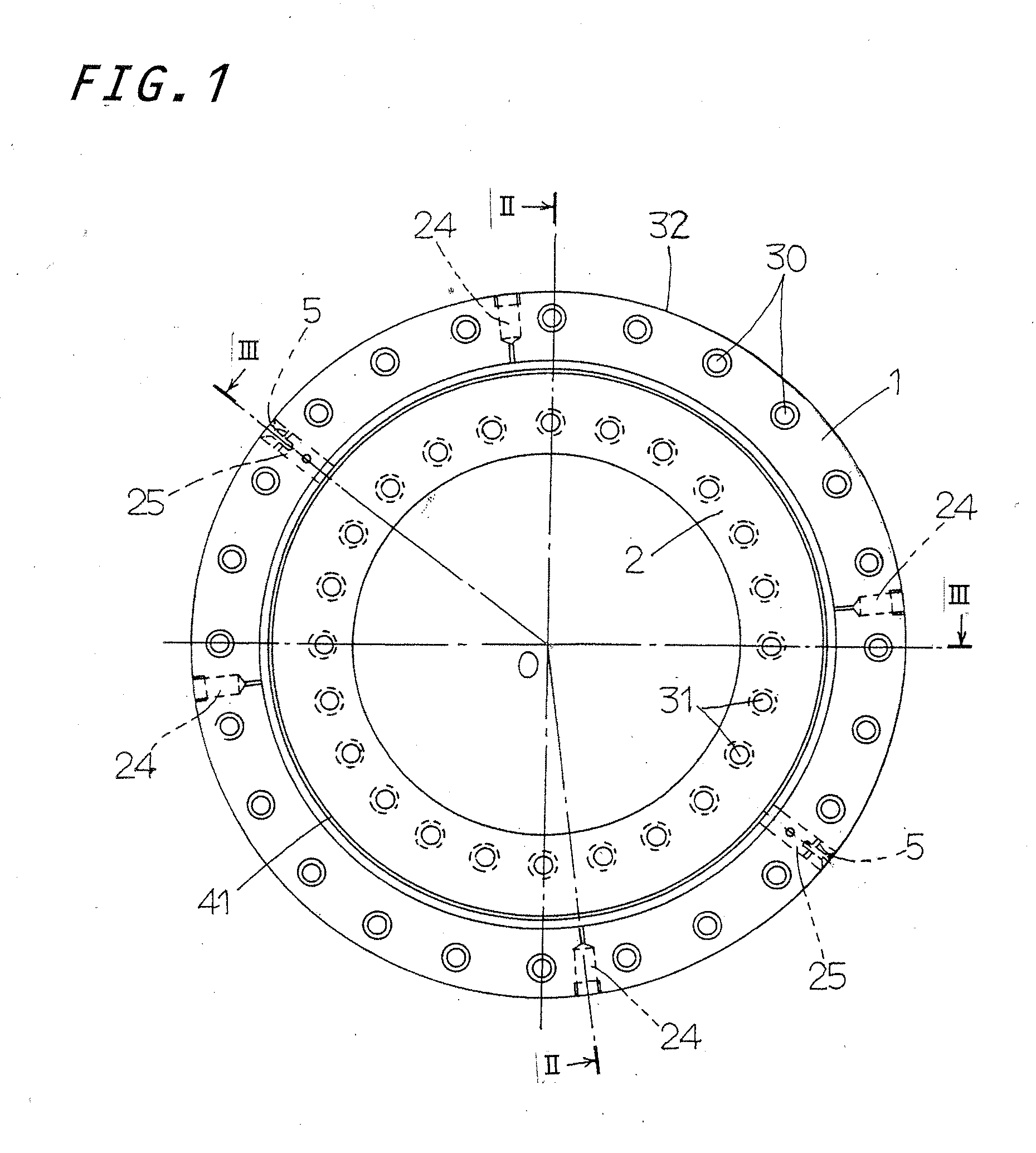 Turning bearing with separator