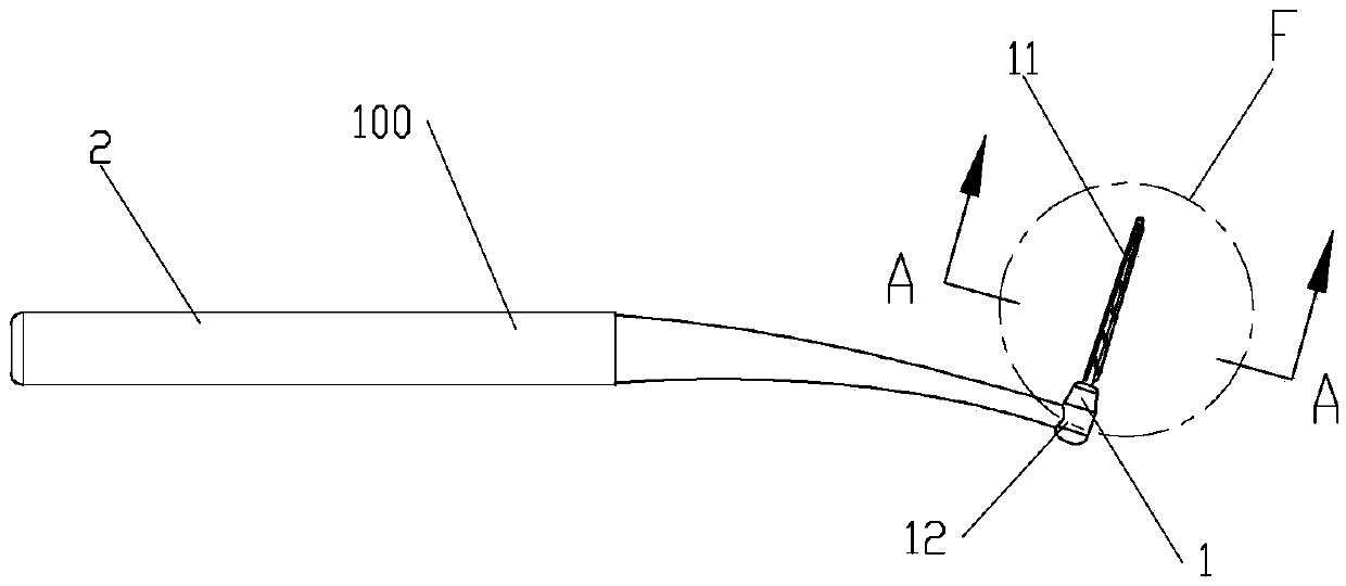 Triangular interdental brush