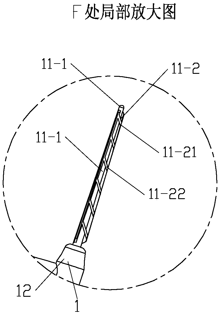 Triangular interdental brush