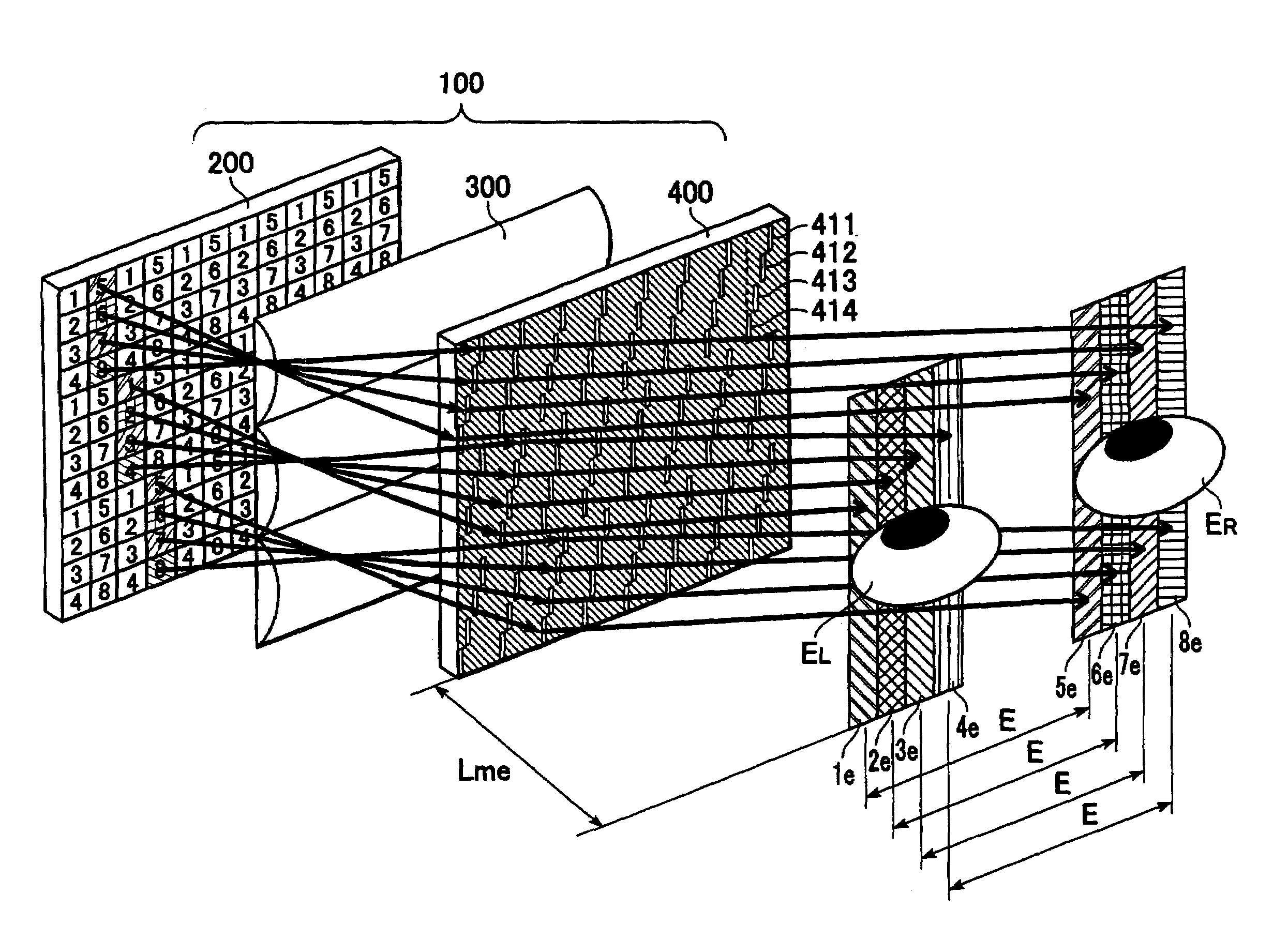 Stereoscopic image display apparatus and stereoscopic image display system