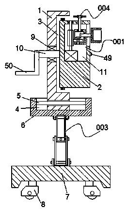 Auxiliary disassembling machine for automobile hub nuts