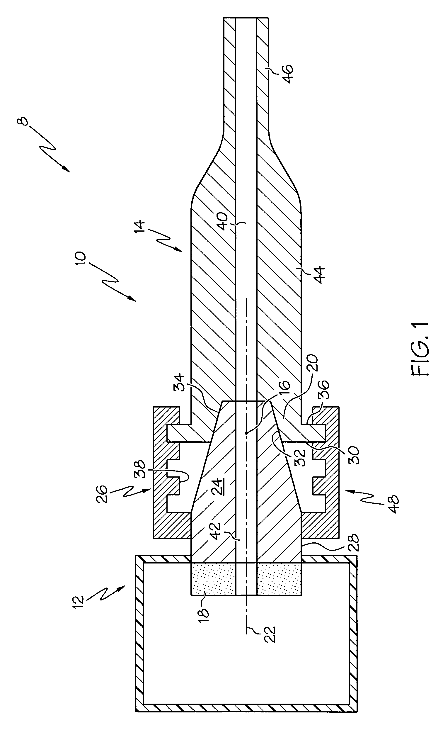 Ultrasonic medical instrument and medical instrument connection assembly